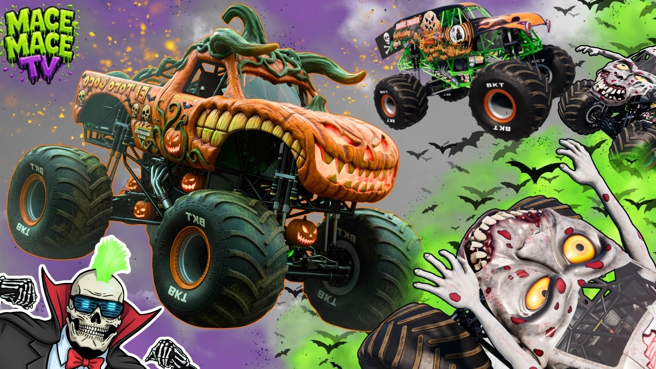 Monster Jam INSANE Racing, Freestyle and High Speed Jumps #131 | BeamNG Drive | Grave Digger