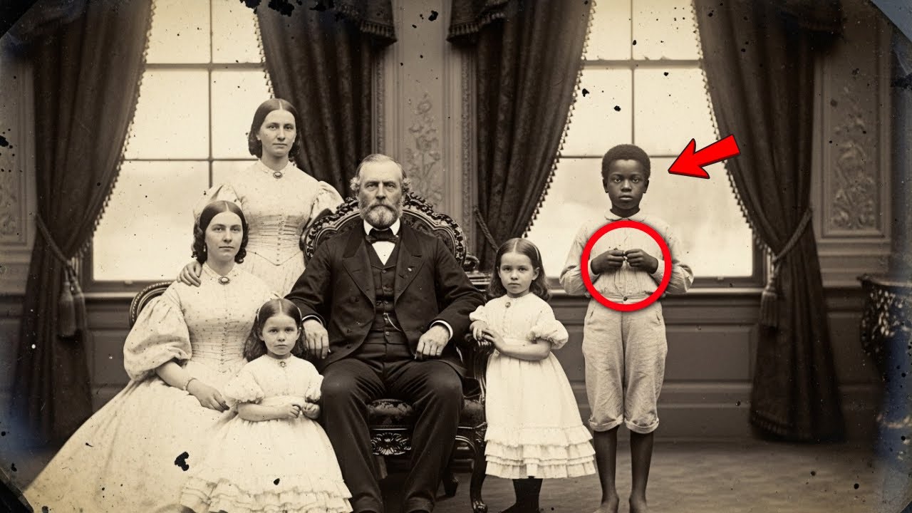 Era solo un retrato familiar — pero las manos del niño esclavo revelaron un secreto oscuro