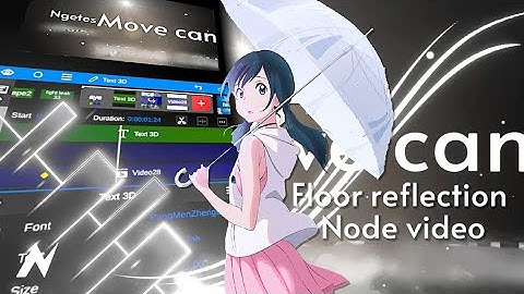 Tutorial Floor reflection  like after efeck in Node video