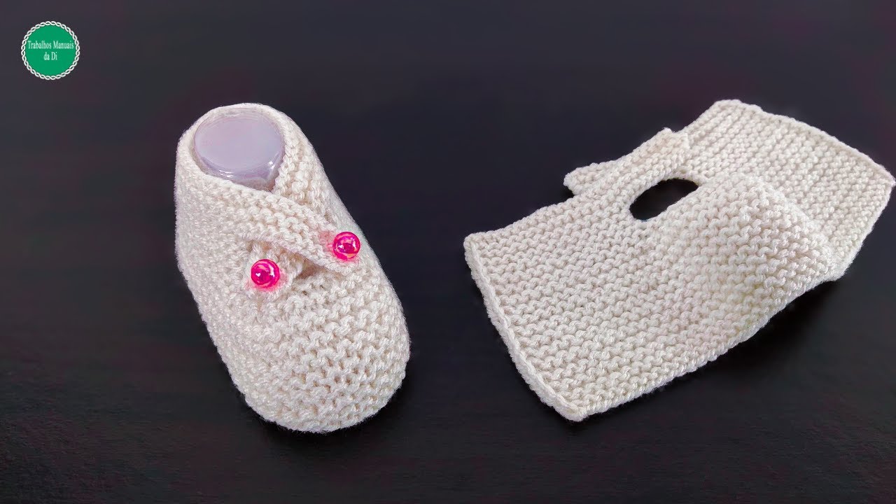 Вязание пинетки для малышки