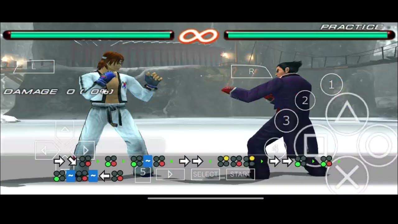 HWOARANG COMBO TUTORIAL WITH INPUT NOTATION TEKKEN 6 PPSSPP YouTube