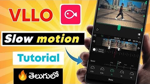 VLLO video editor Slow motion editing Telugu | how to use vllo editor | VLLO tutorial
