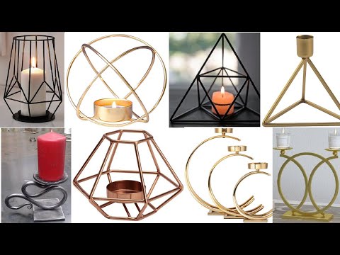 Metal candle holder design ideas as beginner welding projects for your home décor and for