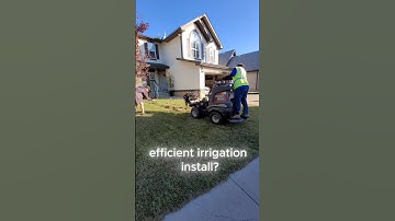 Faster Irrigation Install – The Power of a Vibratory Plow in Calgary #irrigation #sprinklersystem