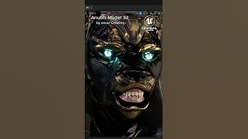 Anubis character 3d by Oscar creativo #3drenders #zbrush #blender #rendering #unrealengine5