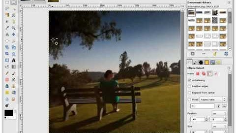 GIMP plugin "Resynthesizer" and "Single Window" mode