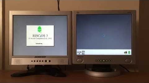 Comparing Acorn Archimedes A3010 Boot Up Speeds