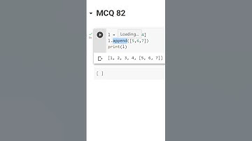 MCQ 82 #viral #trending #python #list #loop #leetcode #coding #love #students #knowledgeispower