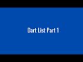 Dart List Part 1