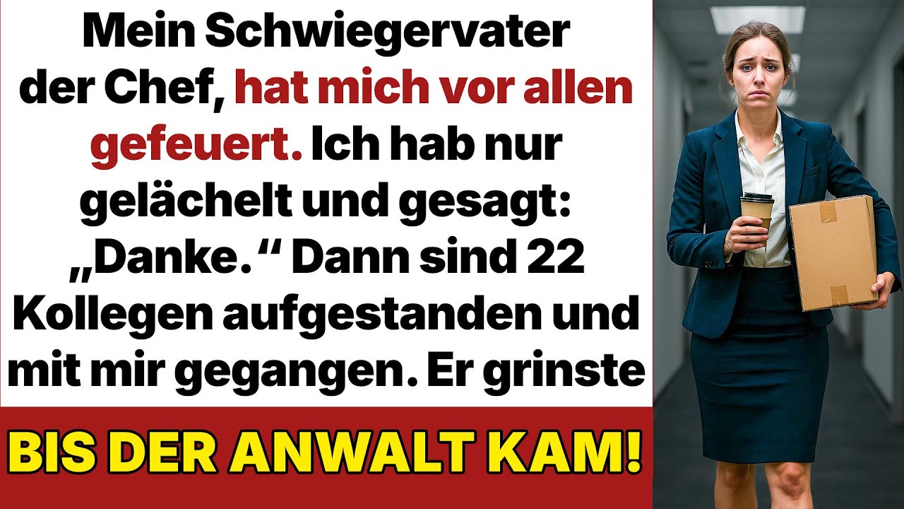 Mein Milliardär-Schwiegervater, der Chef, warf mich aus dem Büro – 22 Kollegen gingen mit mir!