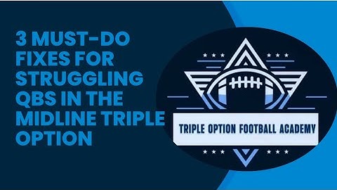 3 Things You Must Do IF Your Quarterback Needs Help Executing the Midline Triple Option #flexbone