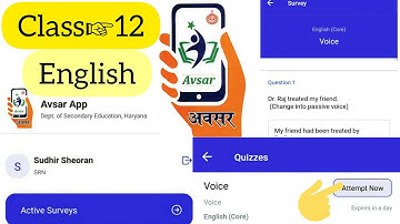 🔴Class 12th English today Active Survey on avsar App all answer in this video dhullknowledge avsarap