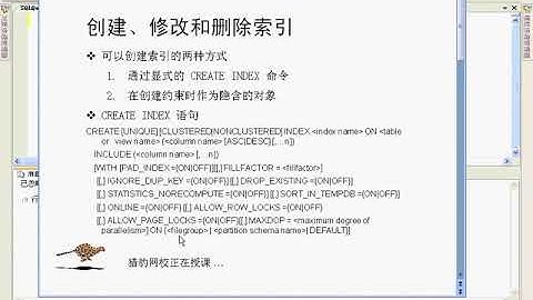 28 SQL Server 2008 视频教程  创建、修改和删除索引