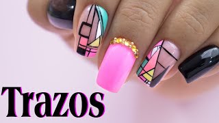 Clase#26 Como realizar unos trazos finos y perfectos//Esmalte semipermanente//funnailstatyz