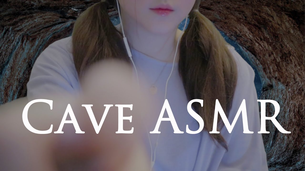 ASMR in Cave part 1 : Echo Trigger | Hand move, breath, Mouth sounds, Magic Jar, Water sounds