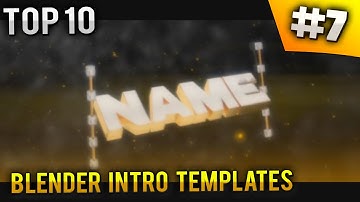 TOP 10 Blender intro templates #7 (Free download)