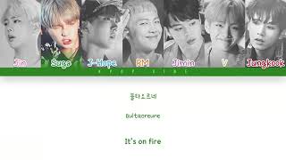 BTS FIRE Color Coded Lyrics Han Rom Eng