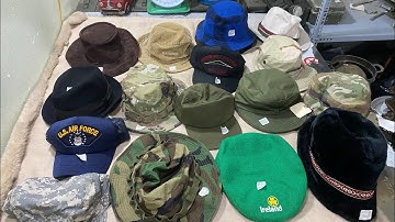 Clip 453( 13-12-2025) Nón 6 múi xưa 1975 gần như mới, nón tuần tra mùa đông 1972 giá rẻ