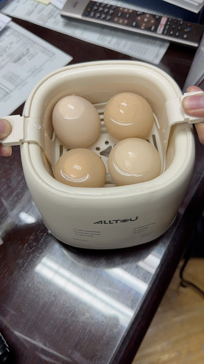 Trying ALLTOU Multi-Functional Egg Boiler #alltou #egg #halfboiledegg #boiler