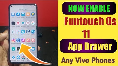 How Enable App Drawer In Any Vivo Phones | How Enable Funtouch Os 11 based App Drawer  vivo phones