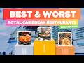 Ranking every single free restaurant on a royal caribbean cruise ship 2024