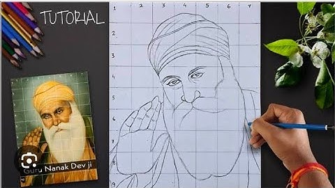 Shri Guru Nanak Dev Ji drawing|| part - 1 || outline tutorial || SL artist