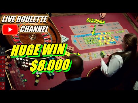 🔴 LIVE ROULETTE |🚨 HUGE WIN 💲8.000 In Las Vegas Casino 🎰 $25 Chips Inside Session ✅ 2025-04-17