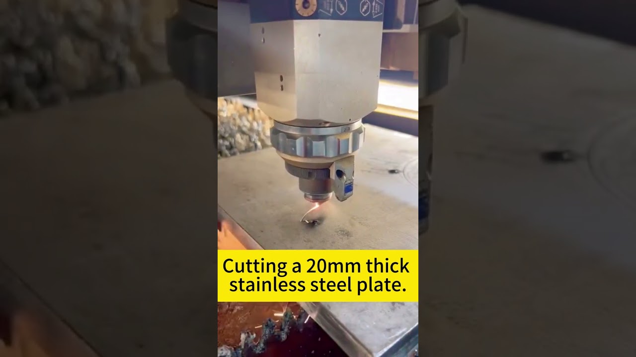 Cutting a 20mm Thick Steel Plate