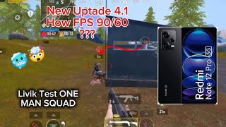Redmi Note 12 Pro 5G New Uptade 4.1 Pubg Test Super Smooth 6090120 How Fps?