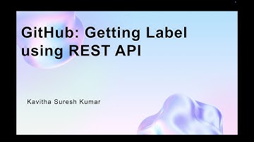 GitHub: Getting Label using REST API