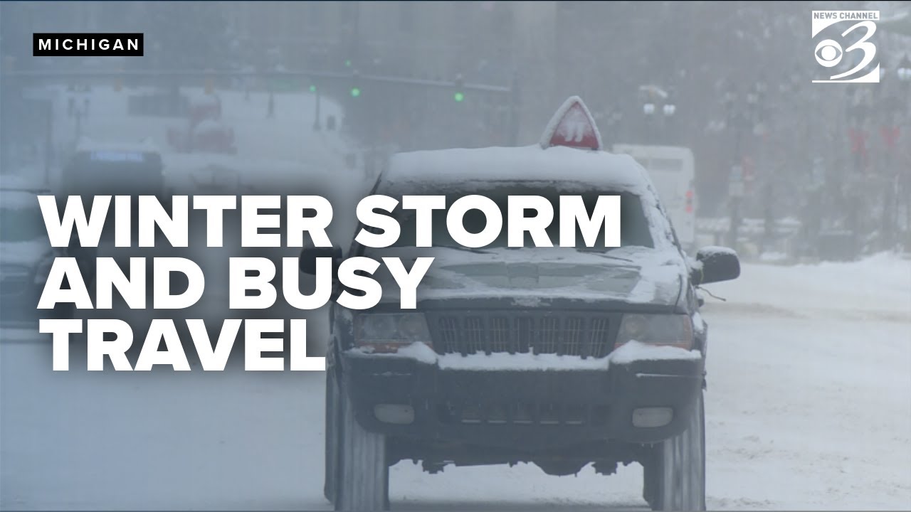Winter storm to hit West Michigan on busiest travel day of year - YouTube