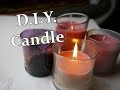 D.I.Y. Candle through leftover candle wax