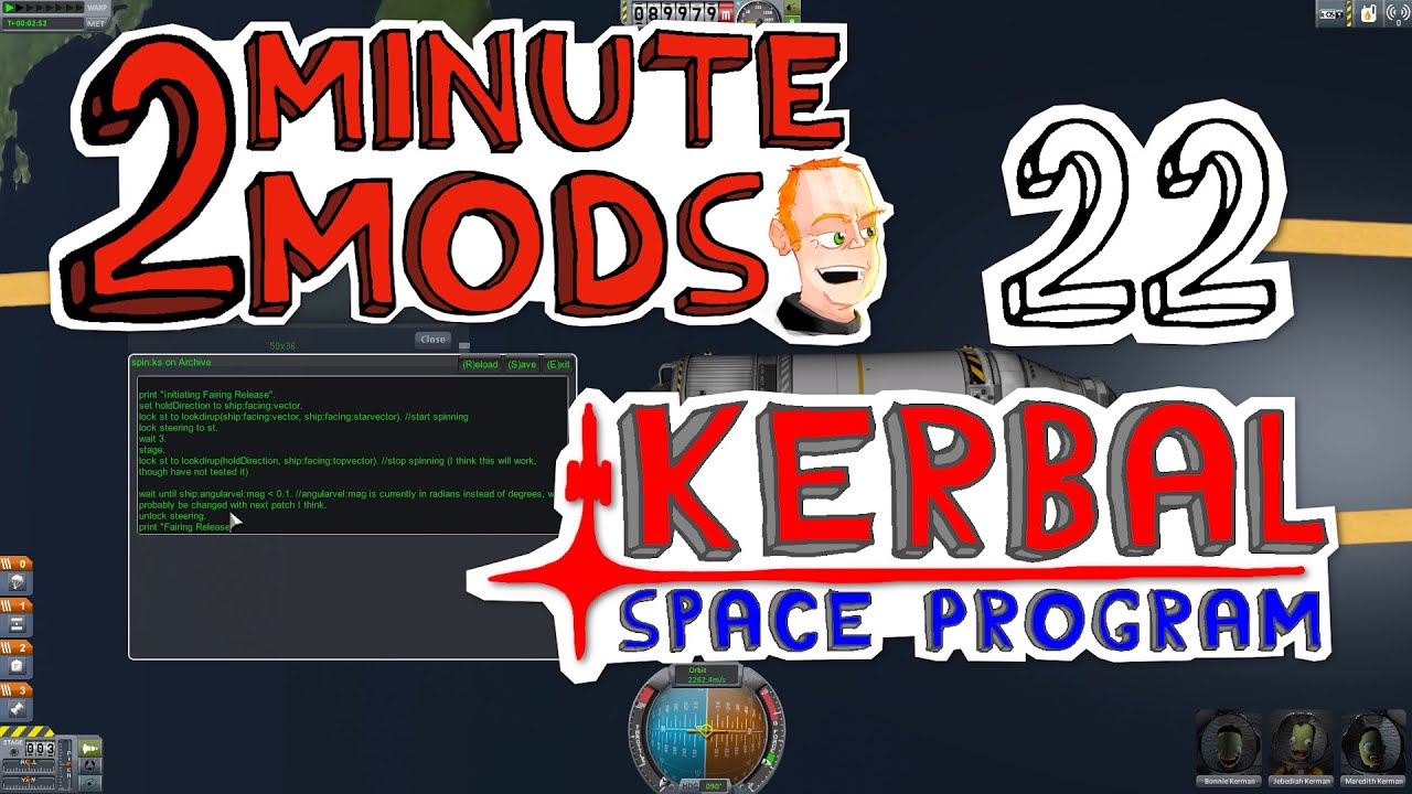 kOS - 2 Minute Mods - Kerbal Space Program 22
