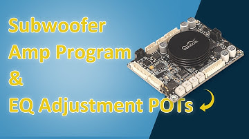 Program JAB3 as Subwoofer DSP Amp w Potentiometers for EQ Setting through SigmaStudio & WONDOM ICP