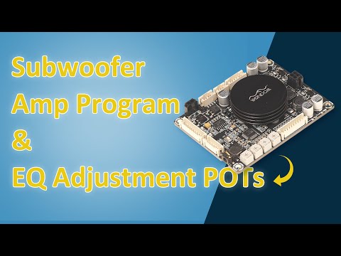 Program JAB3 as Subwoofer DSP Amp w Potentiometers for EQ Setting through SigmaStudio & WONDOM ICP