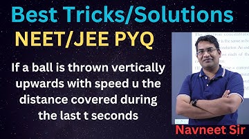 If a ball is thrown vertically upwards with speed u  the distance covered during the last t seconds