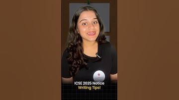 Notice Writing tips & Format I ICSE 2025 I #icse2025 #exam #icse #icseboard