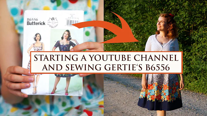 Sewing Gerties Butterick B6556  My First Ever Youtube Video