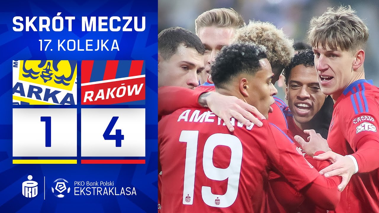 Arka - Raków | SKRÓT | To nie był dobry dzień bramkarzy | Ekstraklasa 2025/26