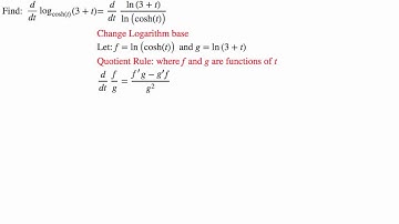 Logarithm and Hyperbolic functions
