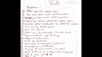 B.ed 4th semester ViVa question can be asked #ViVa #Ddugu