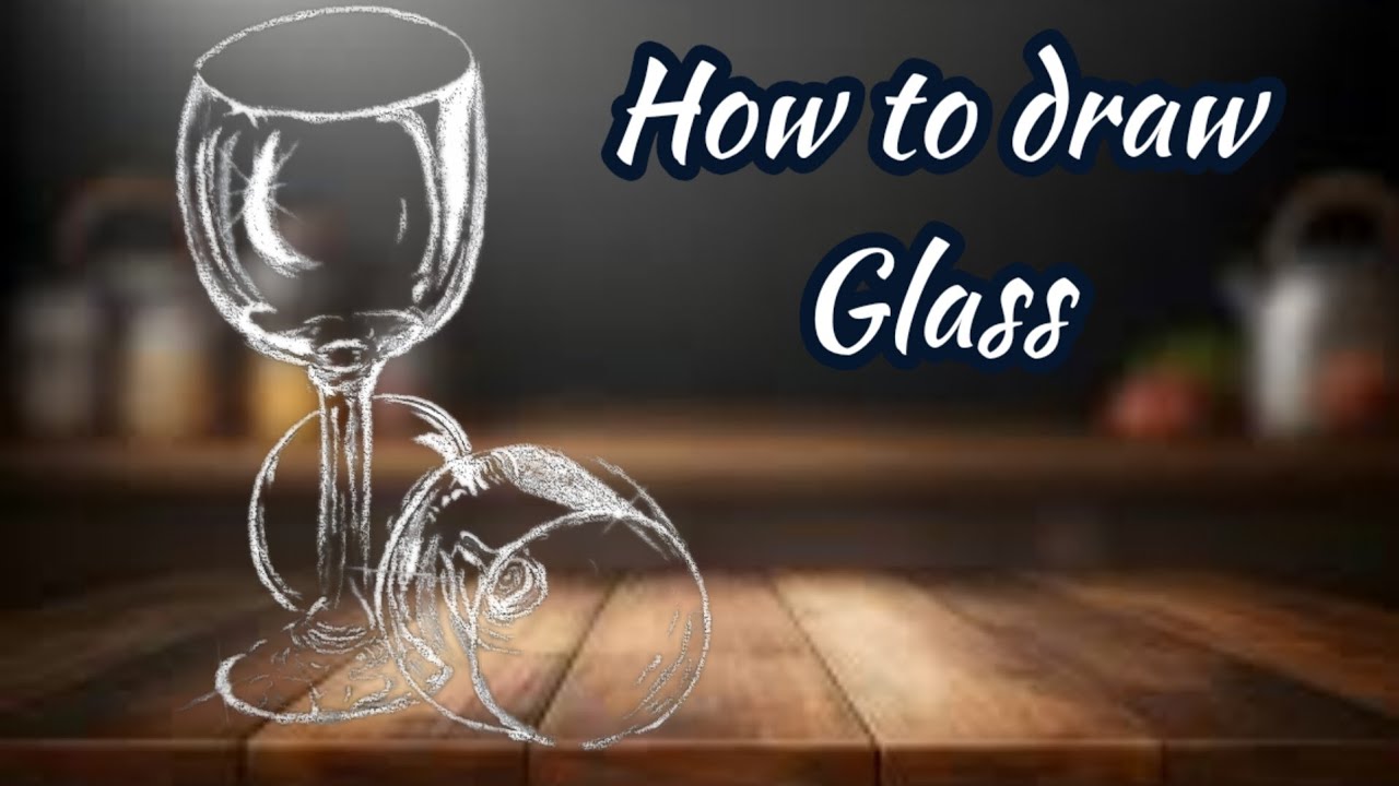 How to draw a glass. The easiest way to draw a glass.mpartconte YouTube