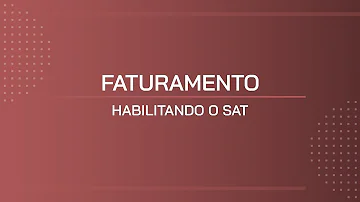 Como configurar o SAT?