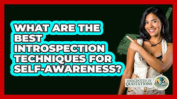 What Are The Best Introspection Techniques For Self-awareness? - Anecdotes in Quotation