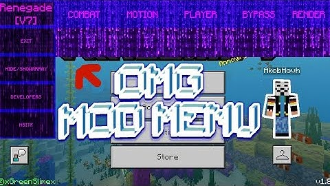 BEST AND MOST OP HACK CLIENT IN MCPE! | Renegade V7 | 1.8 | Aimbot , Hitbox , Esp and much more...