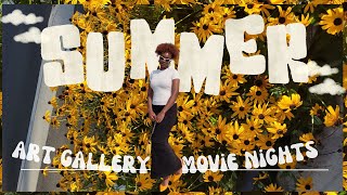 Summer Diaries Vol. 2 | Art Gallery, Outdoor Movie Nights | Summer Vlog | Summers in Vancouver