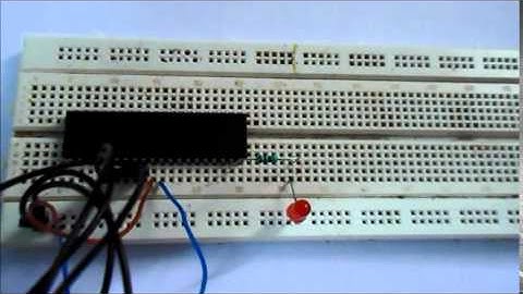 LED Blinking with ATmega32 Microcontroller