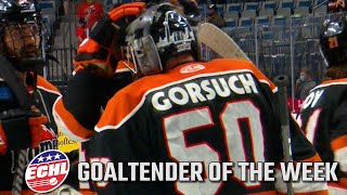 Trevor Gorsuch - ECHL Goaltender of the Week screenshot 3