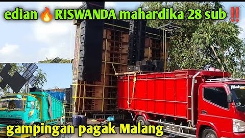 Sangar 🔥RISWANDA mahardika bawa 28 subwoofer gampingan pagak