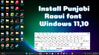 Install Punjabi Raavi Font on Windows 11,10 || @techtarunchhabra screenshot 3